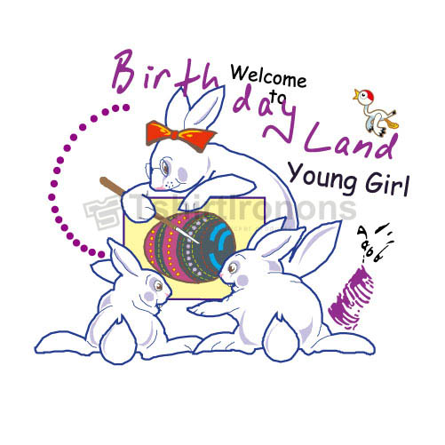 Rabbit T-shirts Iron On Transfers N6897 - Click Image to Close